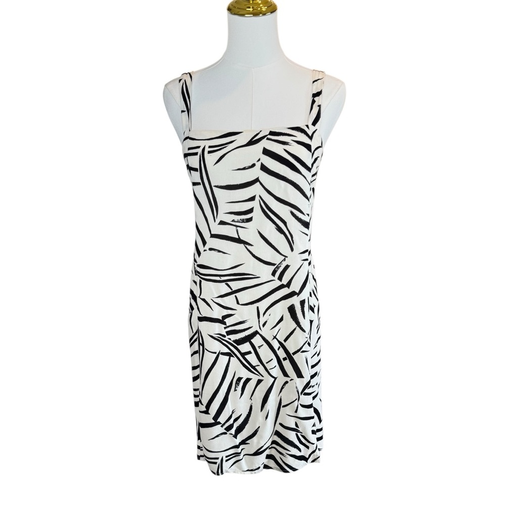 NWT Saltwater Luxe Lynn Palms Mini Dress Women’s Small Cutout Back Smocked